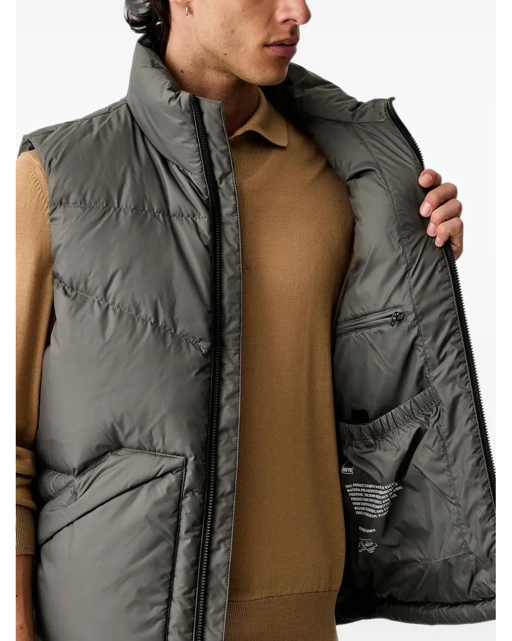 Marc O' Polo Gray Doudoune Sans Manches for men