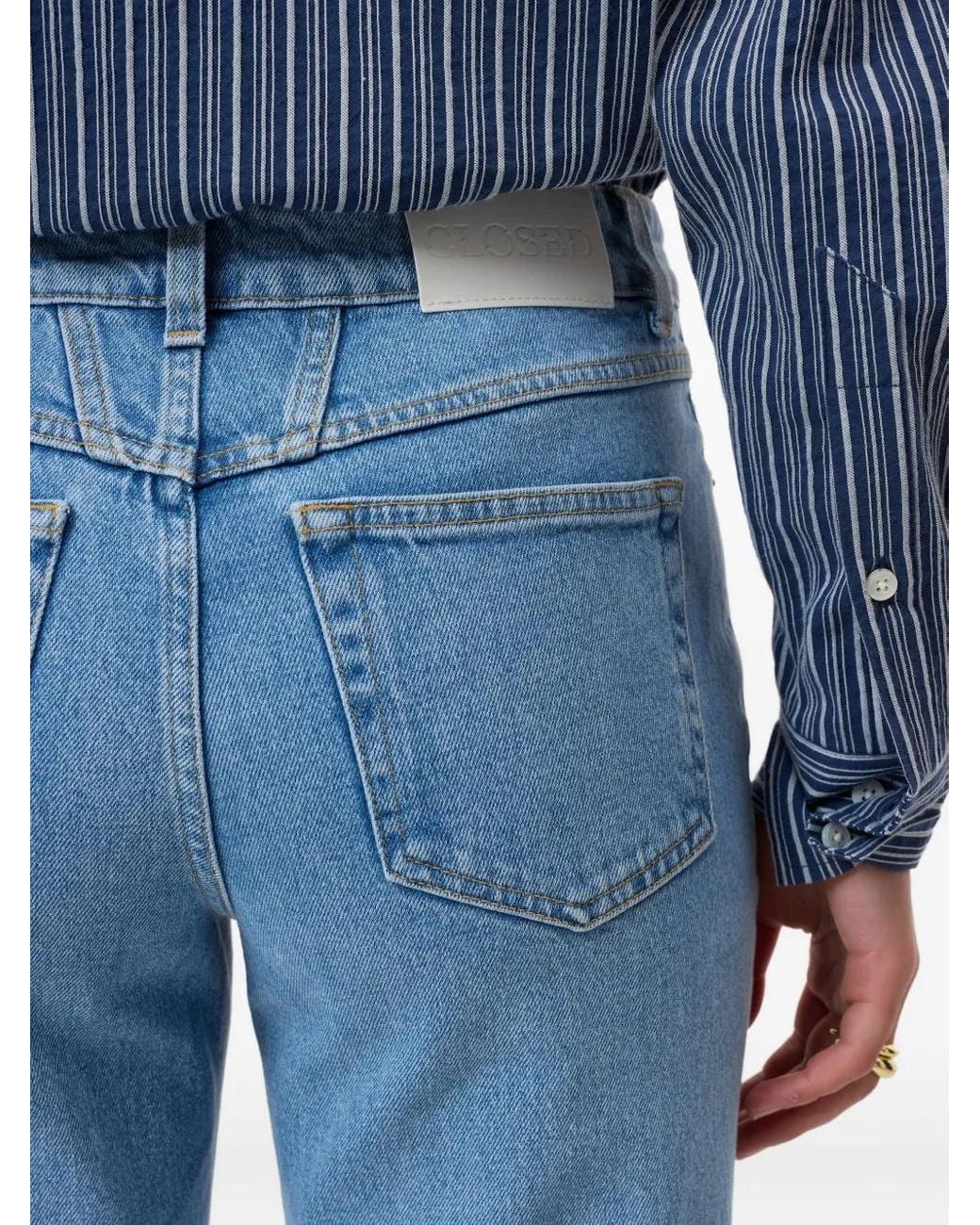Closed Milo Straight Cropped Jeans in het Blue