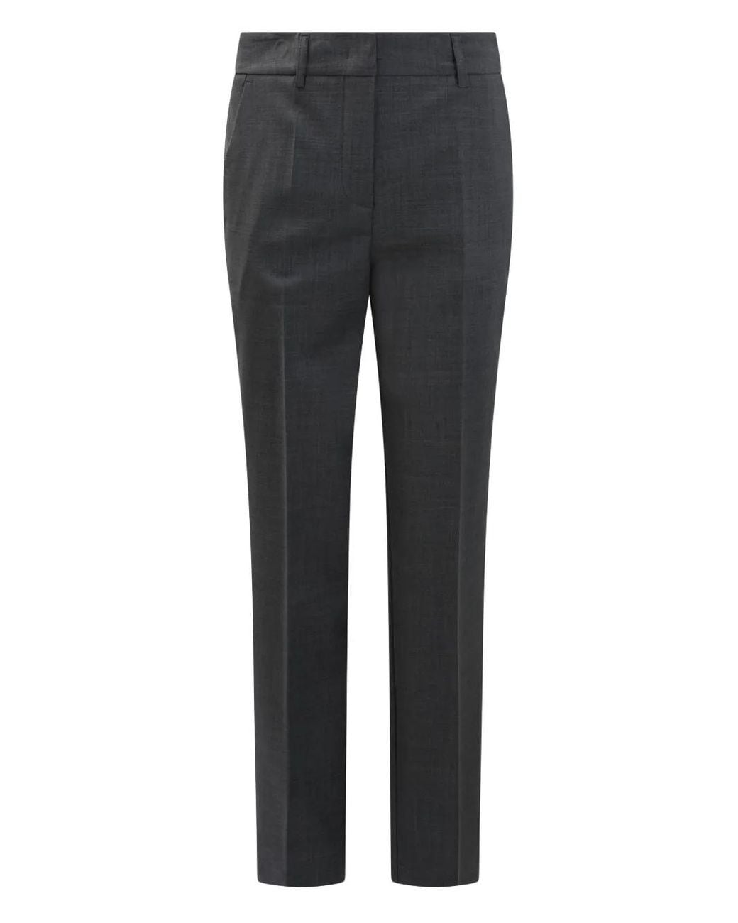 Semler Gray Belt-Loops Trousers