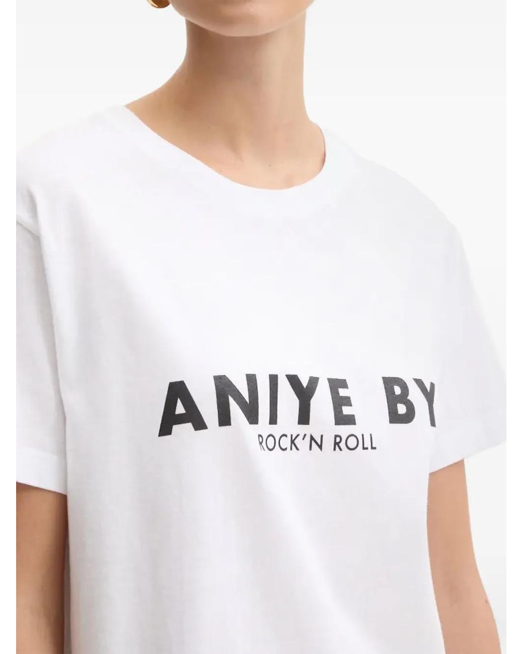 Aniye By White Logo-Print T-Shirt