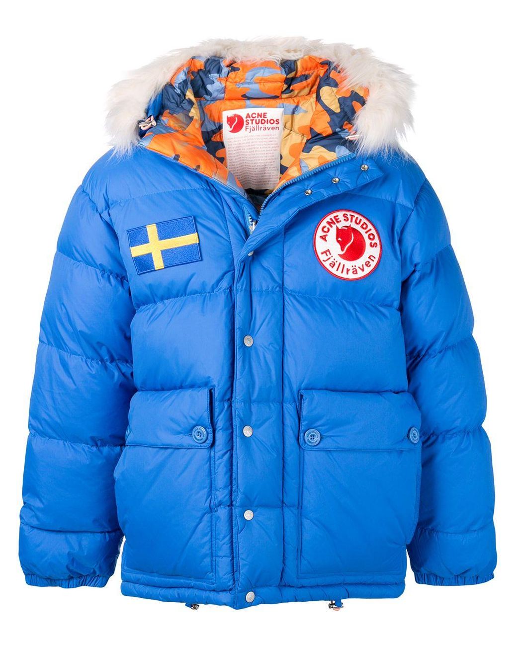 Acne Studios X Fjallraven Reversible Down Jacket in Blue for Men Lyst Canada