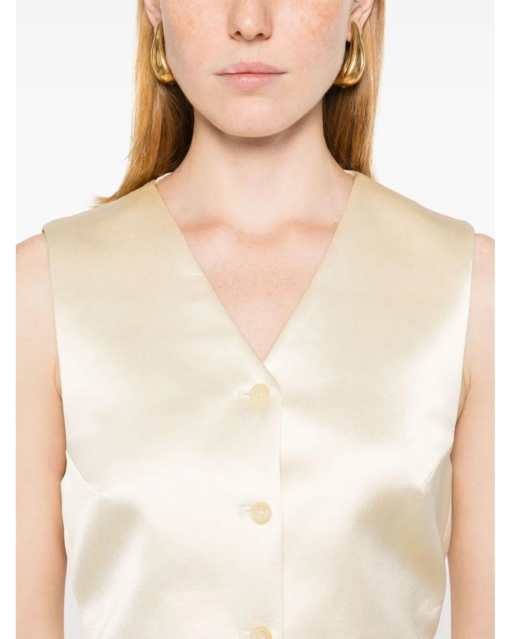 Magda Butrym Natural Silk Waistcoat