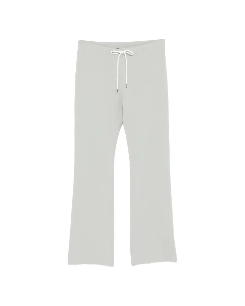 James Perse White Italian-Knit Track Pants