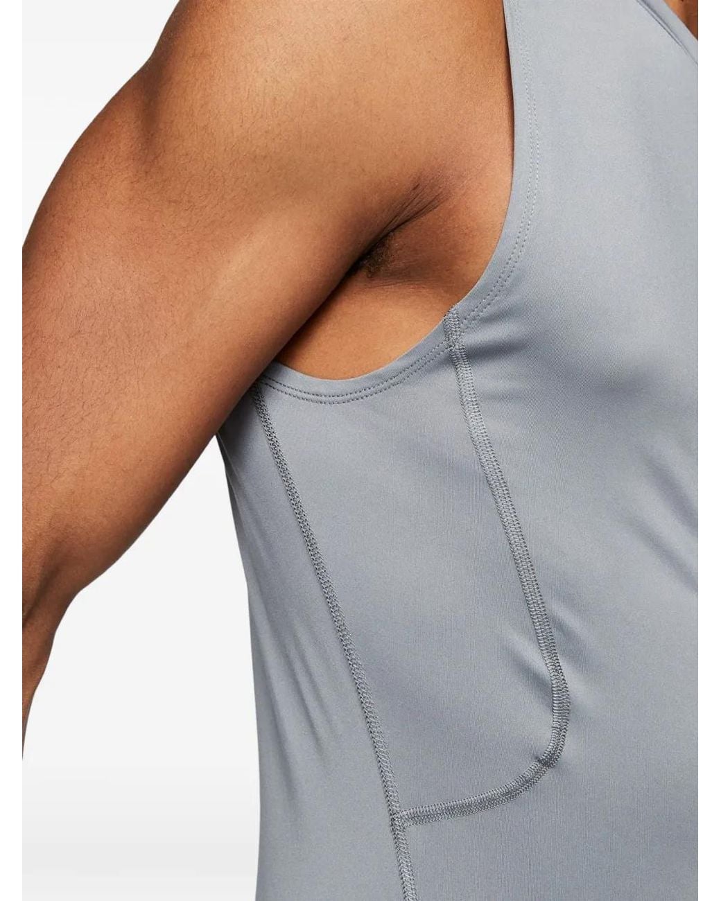 Nike Gray Pro Sleeveless Top for men