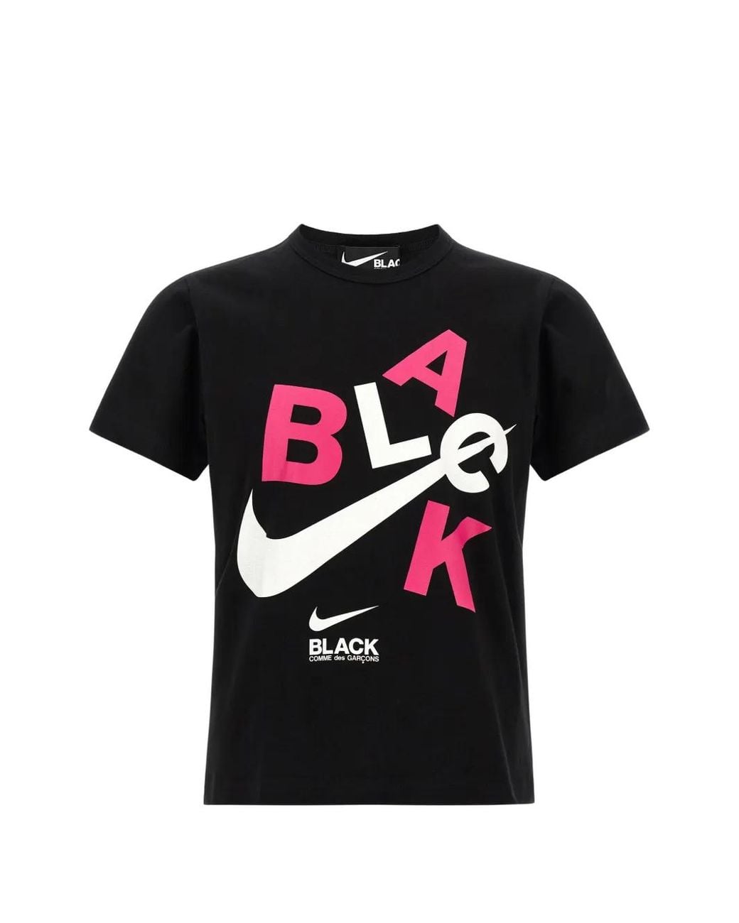 COMME DES GARÇON BLACK Black X Nike Logo-Print T-Shirt for men