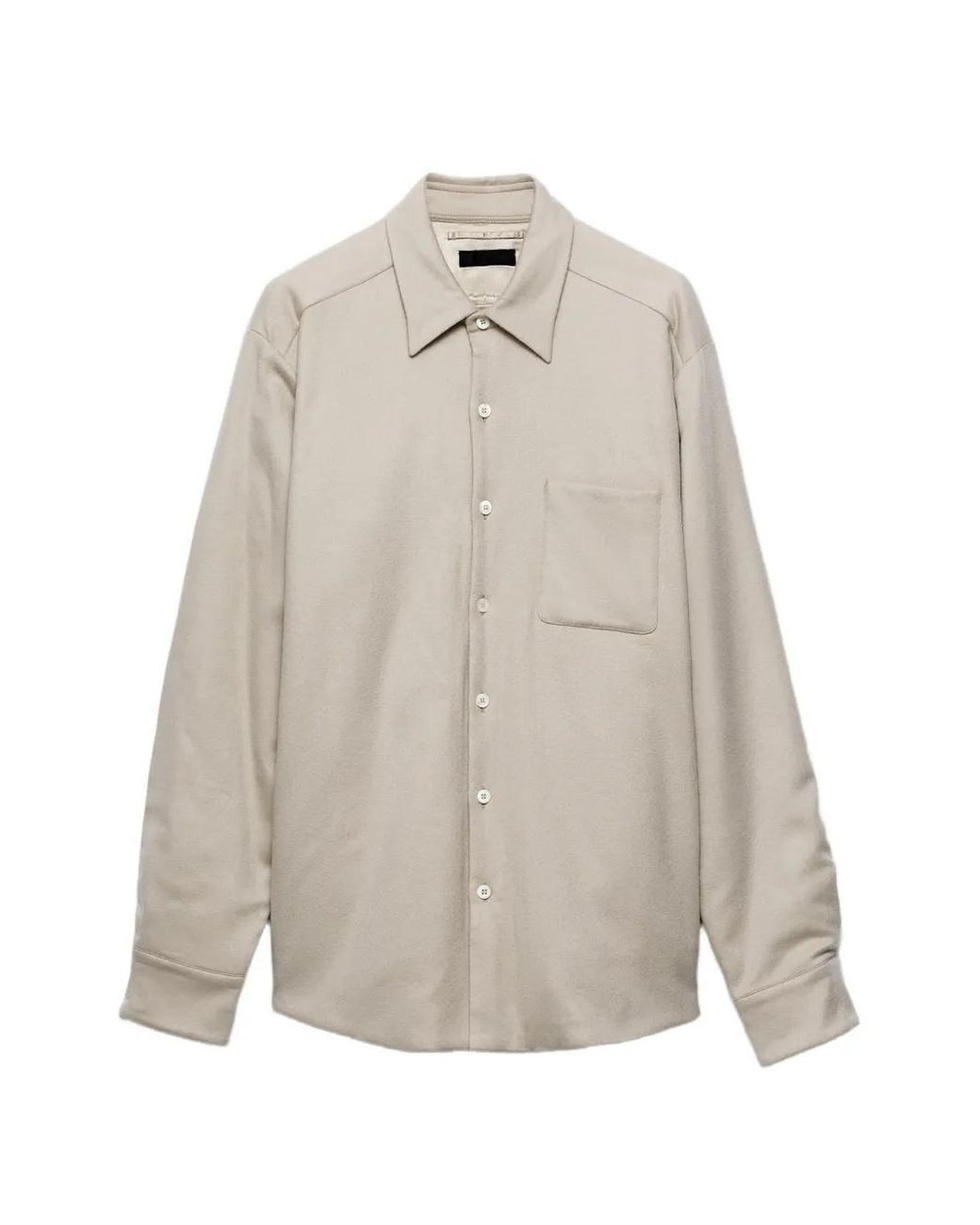Prada White Cashmere Shirt for men