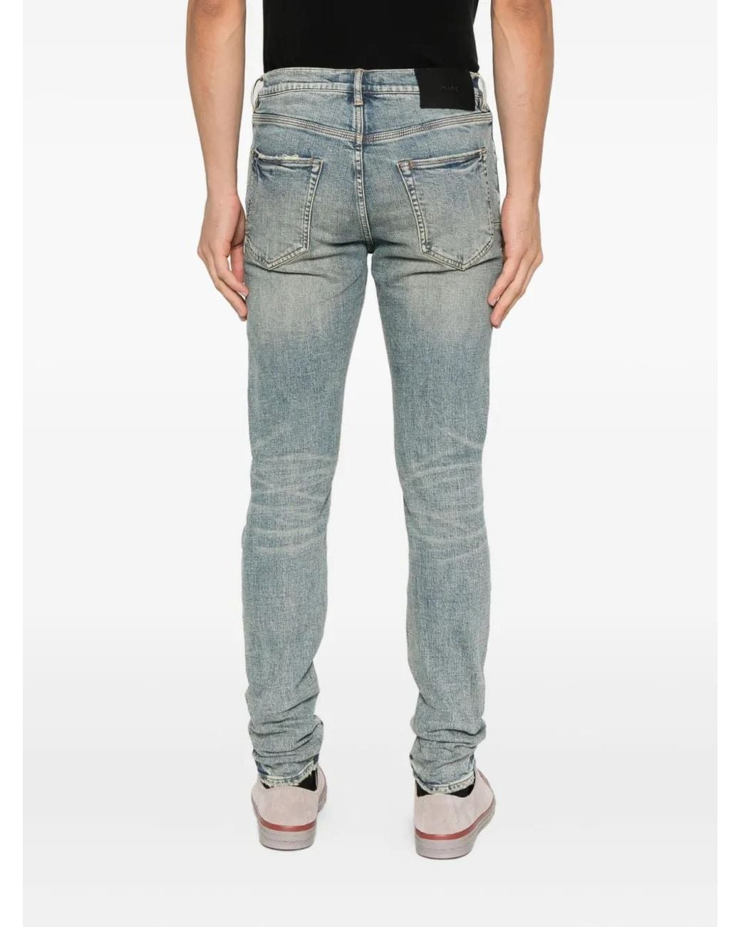 Purple Brand Blue Belt-Loop Jeans for men