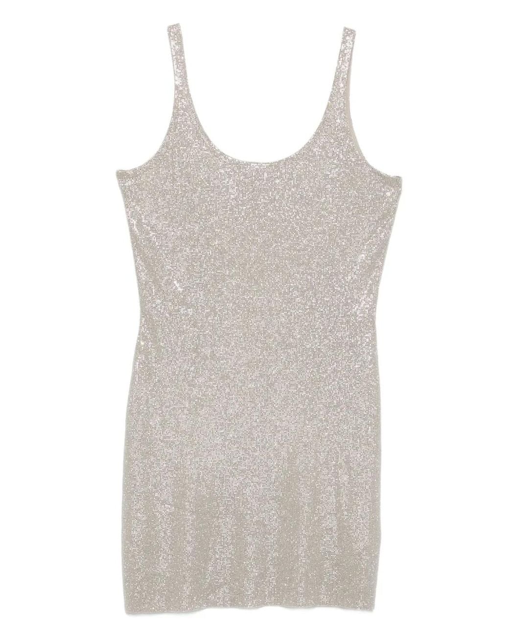 Alexander Wang Gray Sleeveless Mini Dress