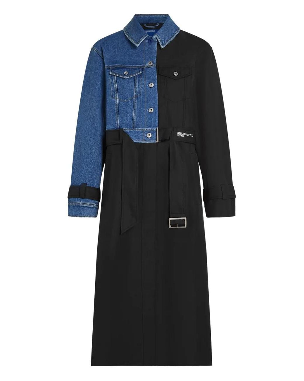 Karl Lagerfeld Blue Coats And Coats