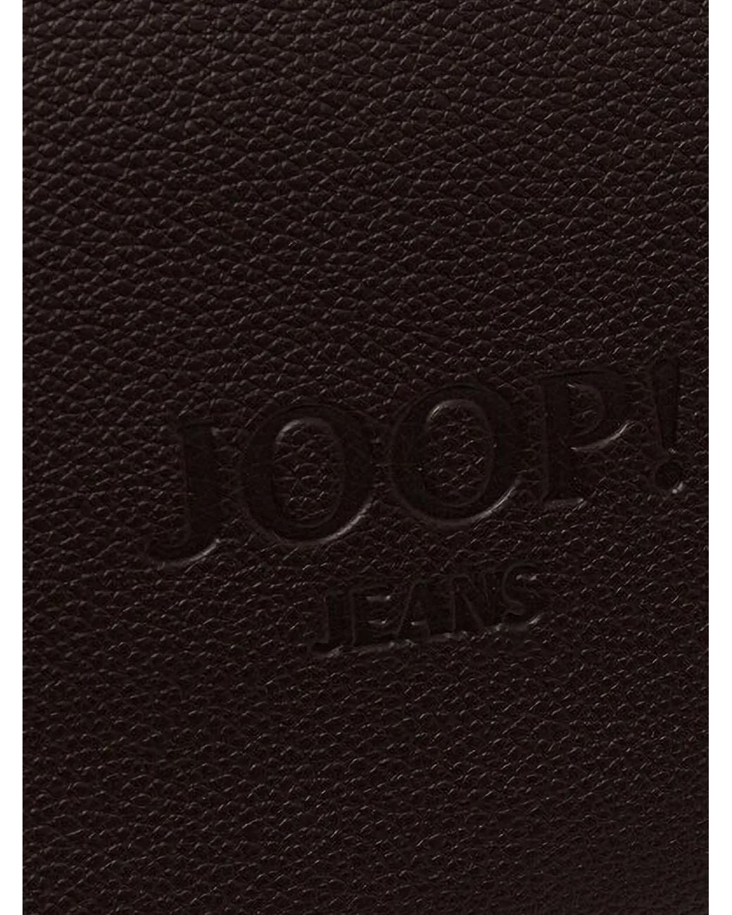 Joop! Black Cuore Lettera Dalia Logo-Debossed Grained-Effect Tote Bag
