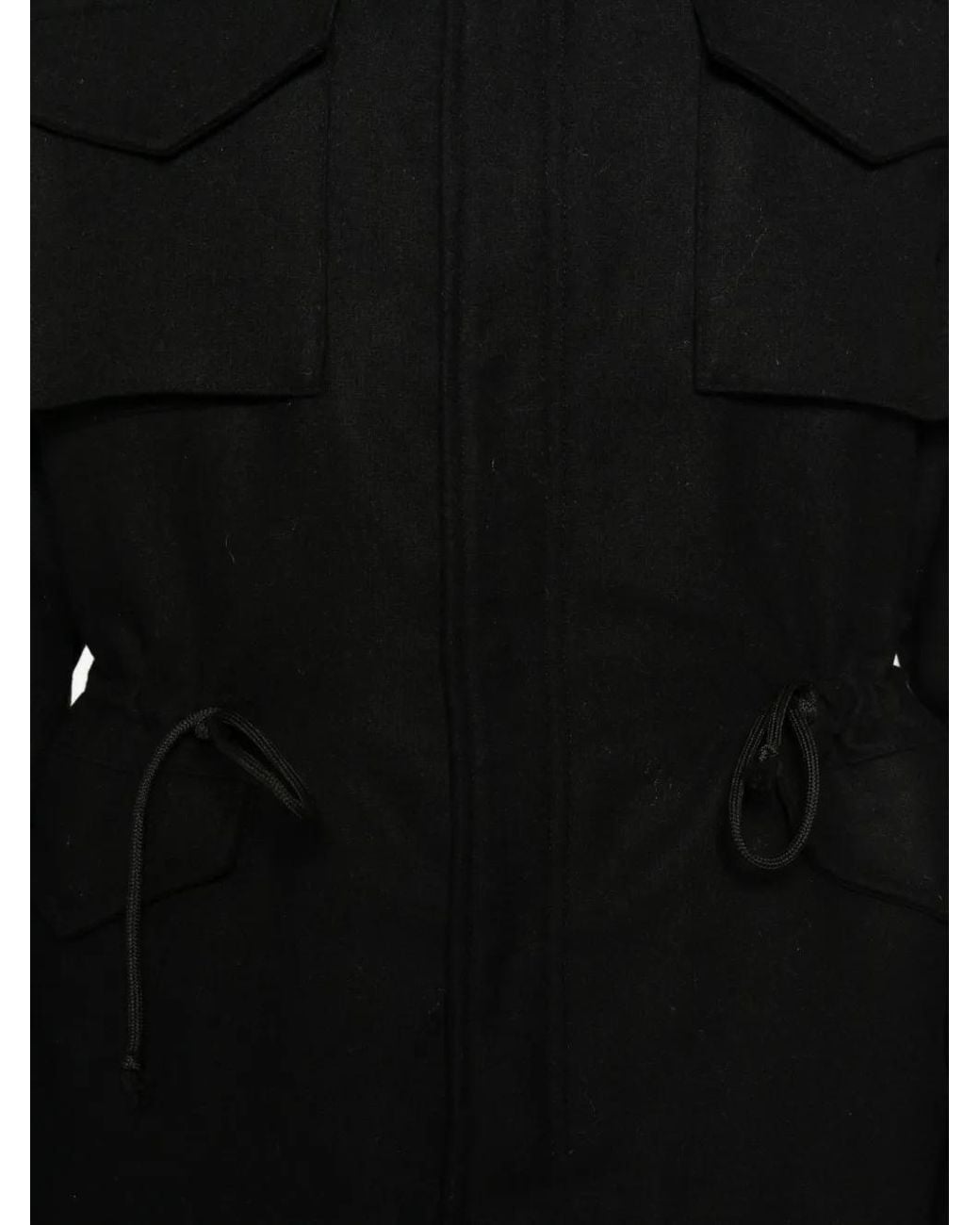 FRONT STREET 8 Black Drawstring Jacket