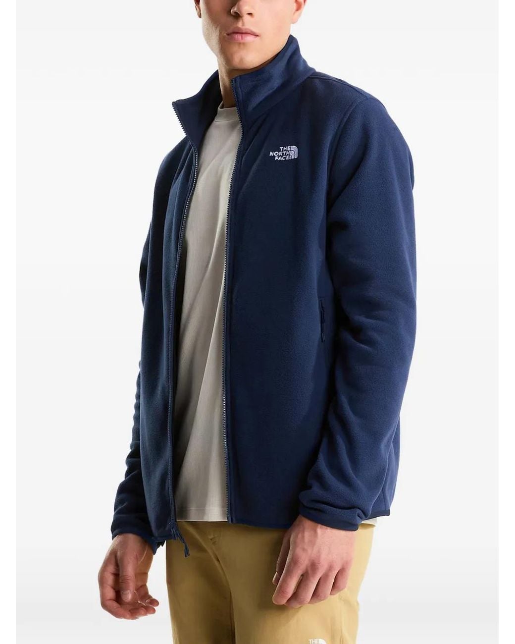 The North Face Blue Glacier Fleece Sweatshirt for men
