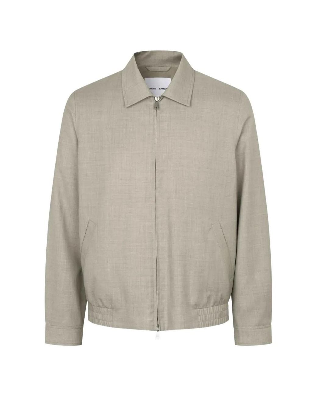 Samsøe & Samsøe Gray Sabeck Zip-Up Jacket for men