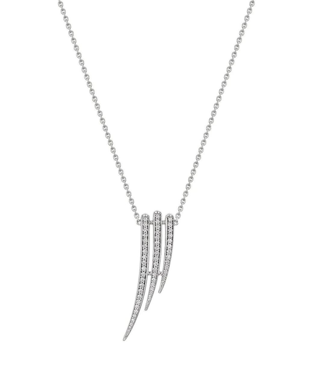 Shaun Leane Metallic 18K And Palladium Armis Diamond Necklace