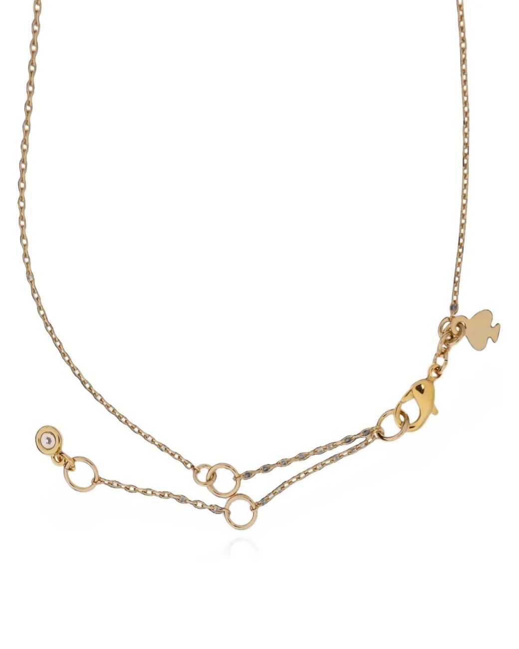 Kate Spade White Crystal-Embellished Candy-Pendant Necklace