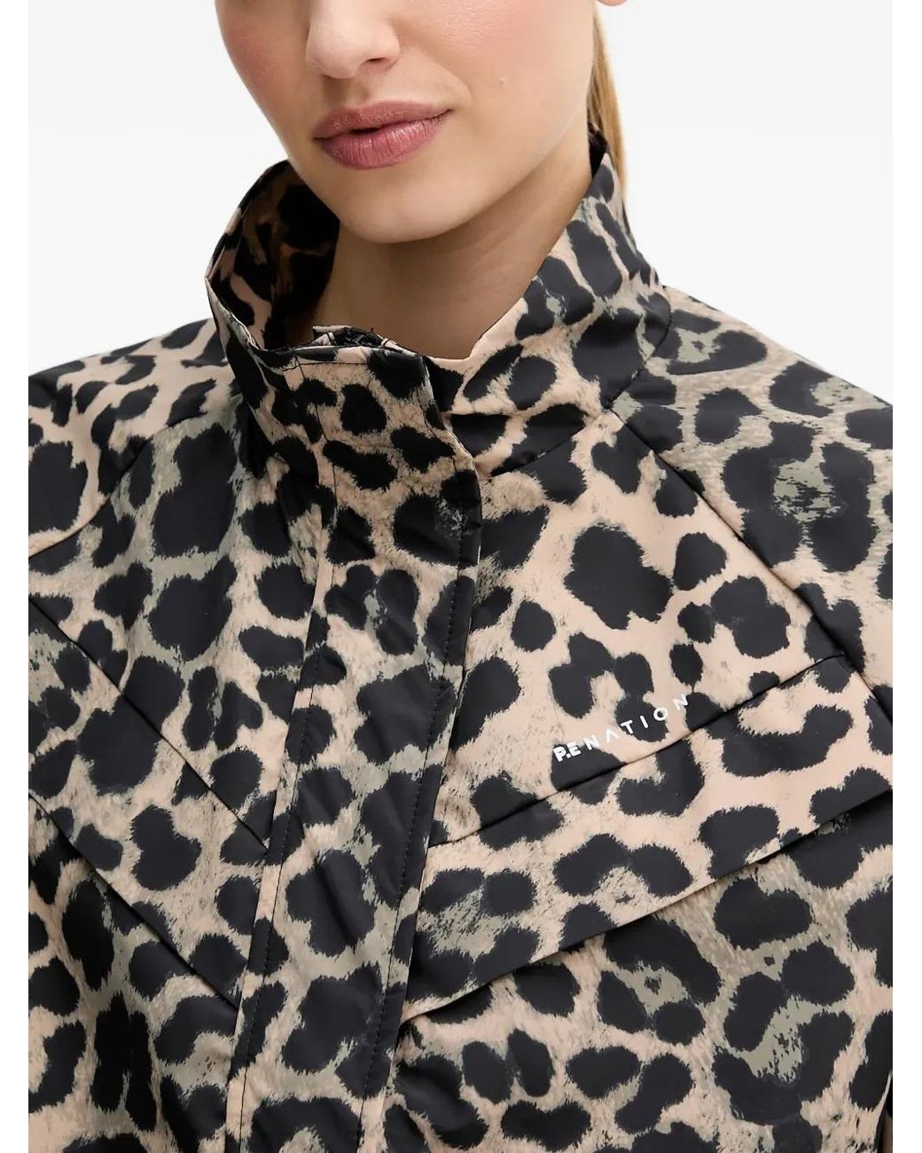 Giacca Con Stampa Leopardata di P.E Nation in Black