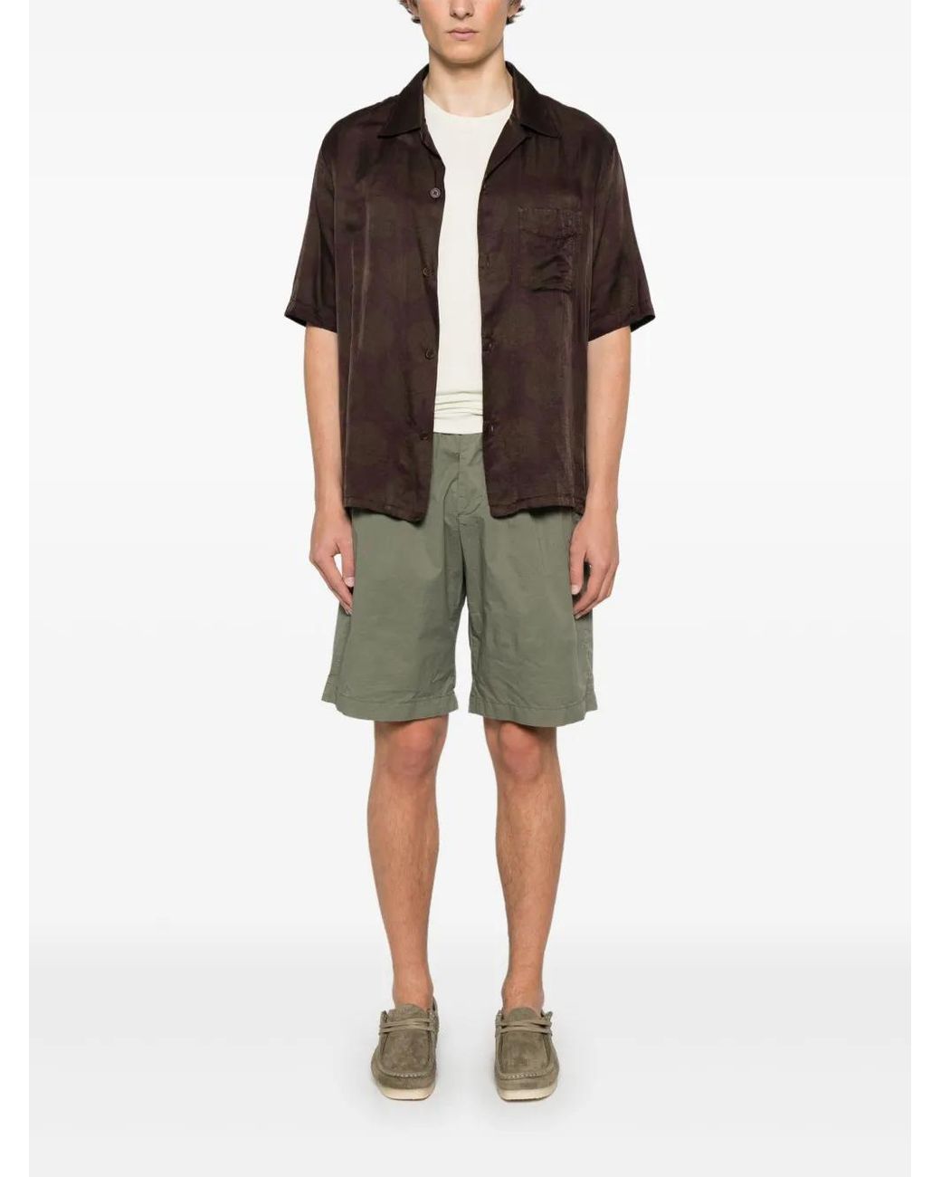 Paura Green Harrison Shorts for men