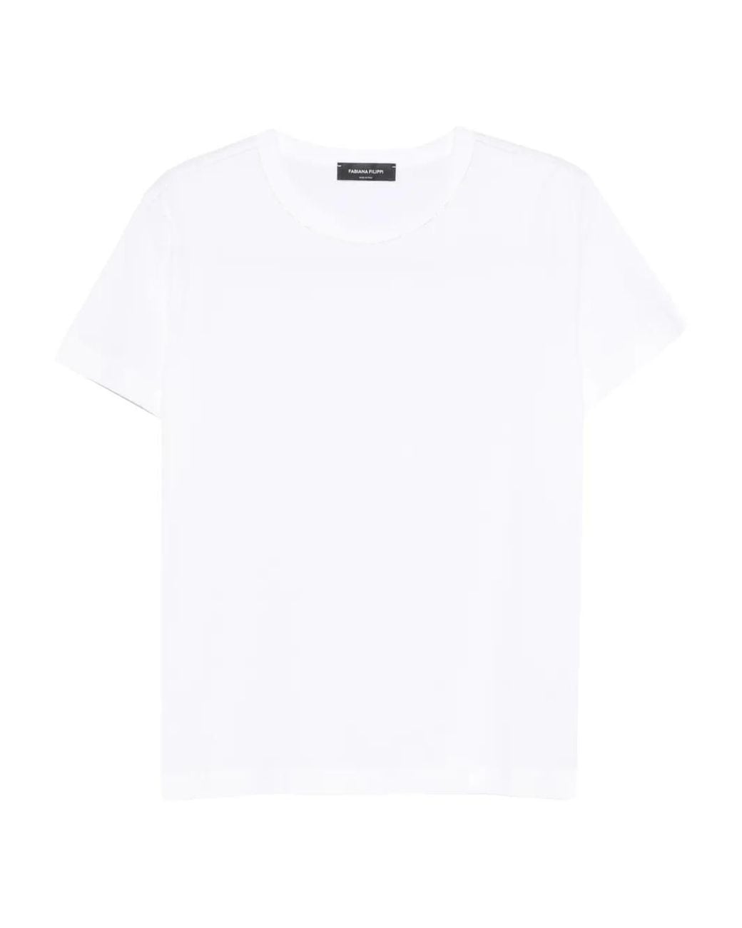 Fabiana Filippi White Short-Sleeve T-Shirt