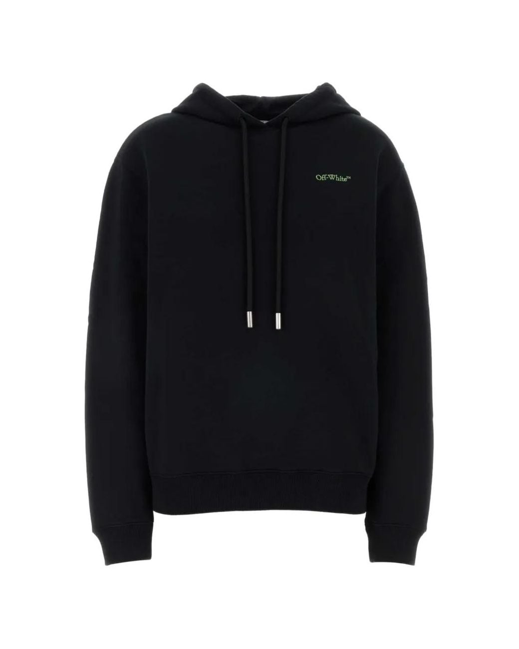 Off-White c/o Virgil Abloh Black Logo-Detail Hoodie