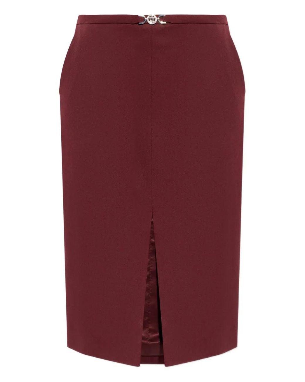Versace Mini-Rok Met Logodetail in het Red