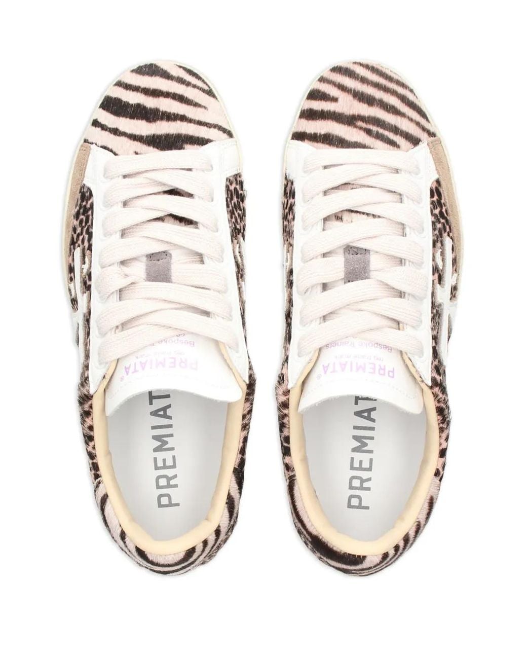 Premiata Natural Leopard-Print Sneakers