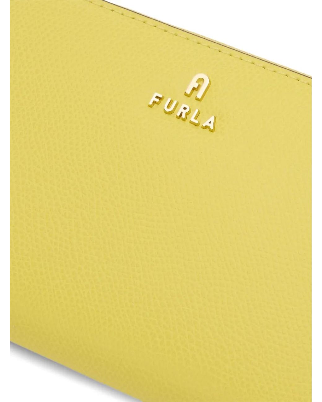 Furla Yellow Xl Camelia Zip-Fastening Wallet