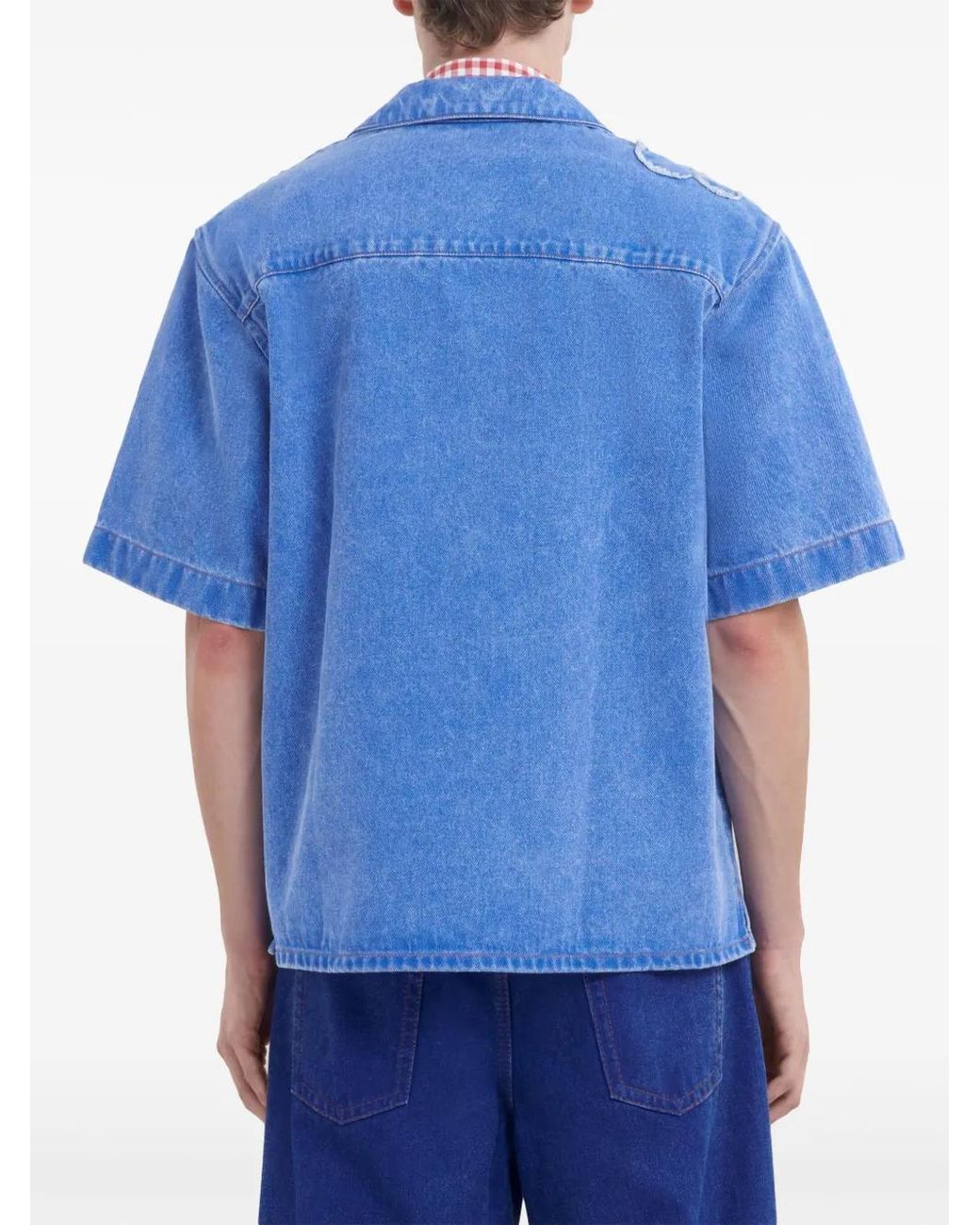 Marni Blue Cotton Shirt for men