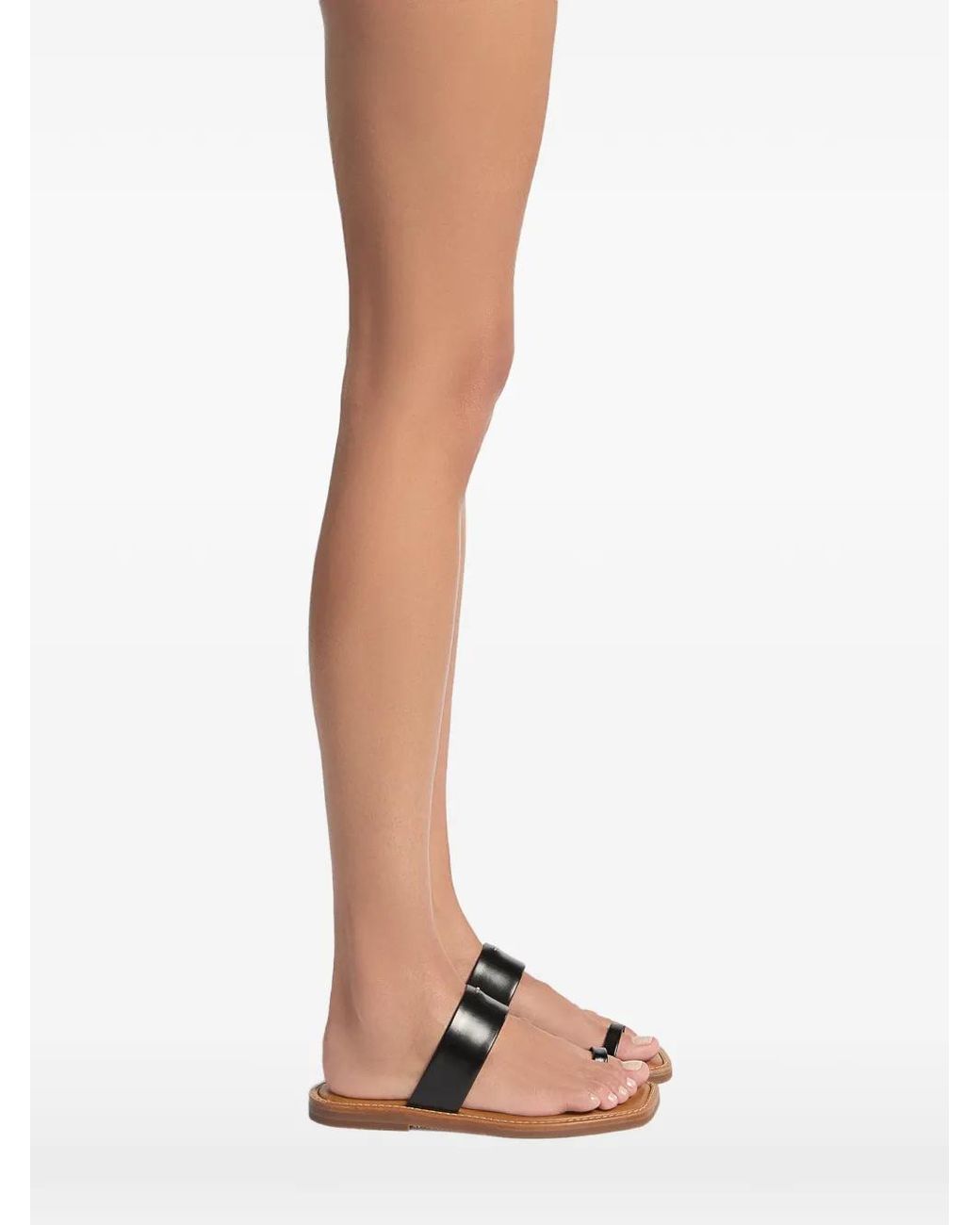 Giuseppe Zanotti Black Toe Post Strap Sandals