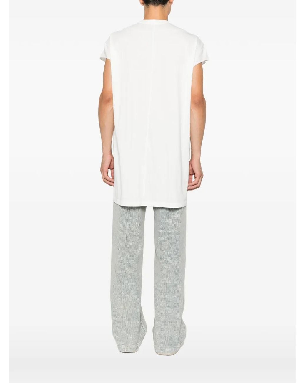 Rick Owens White Tower Jumbo Ss T-Shirt for men