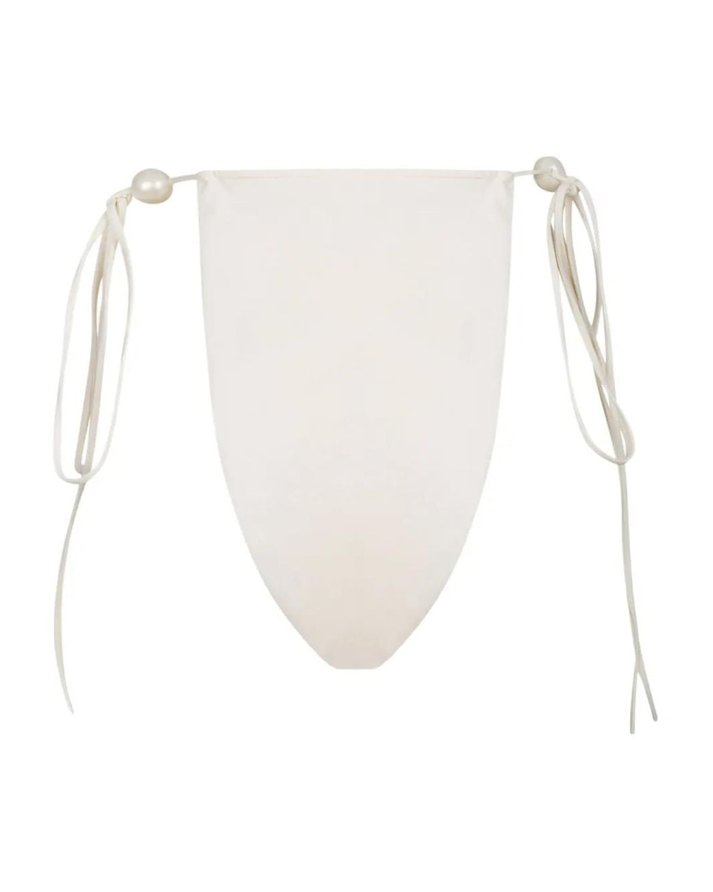 Magda Butrym White Halterneck Bikini Top
