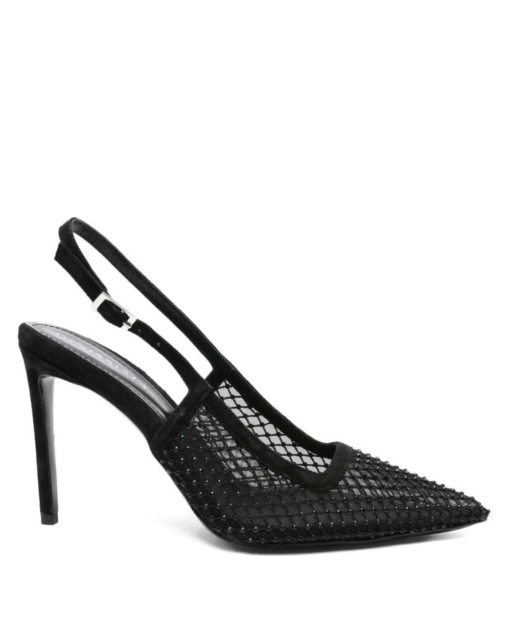 Ginissima Black 95Mm Crystal-Embellished Pumps