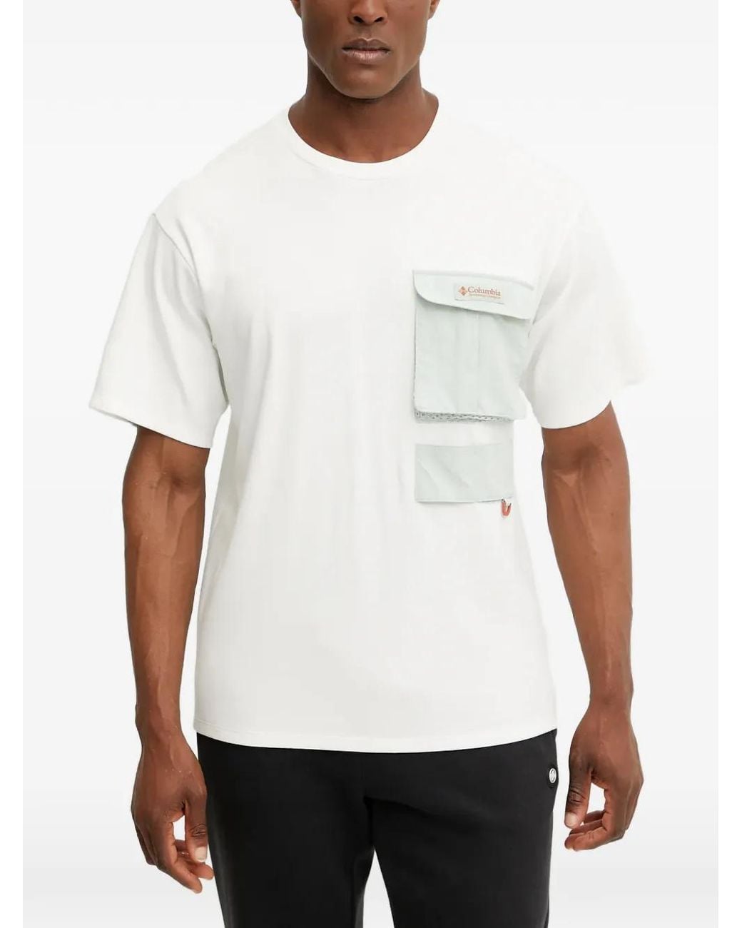 Columbia White Pocket T-Shirt for men