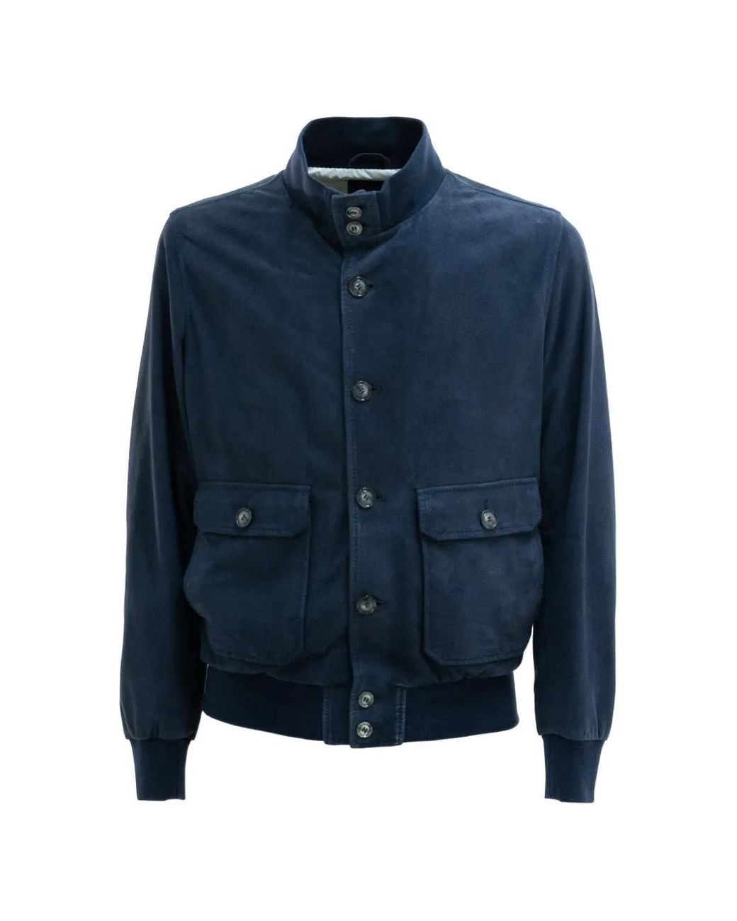 Barba Napoli Jacke Mit Aufgesetzten Taschen in Blue für Herren