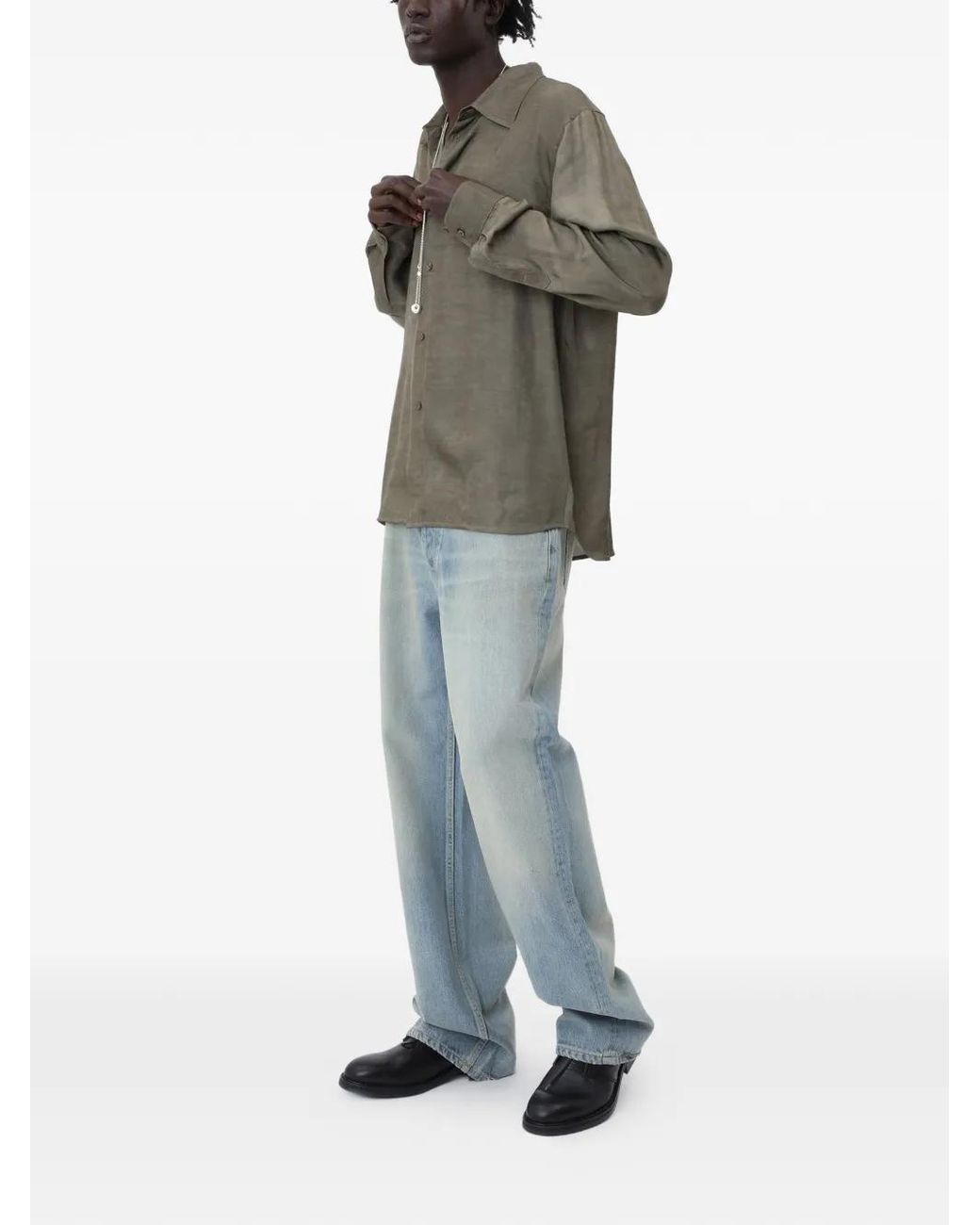 Won Hundred Natural Adriel Button-Up Shirt for men