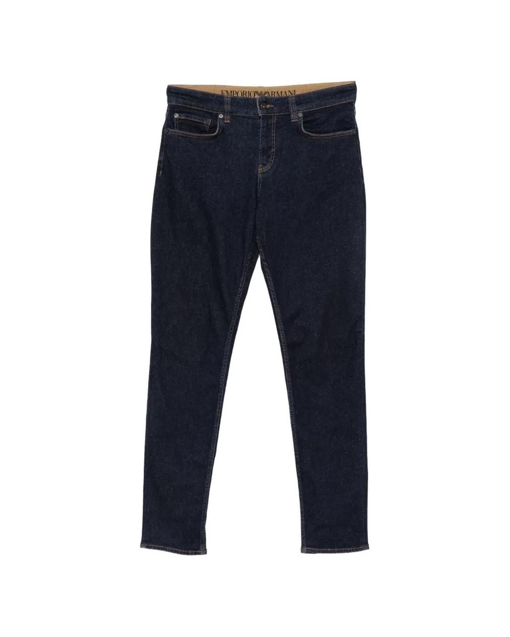 Emporio Armani Blue J104 Slim-Fit Jeans for men