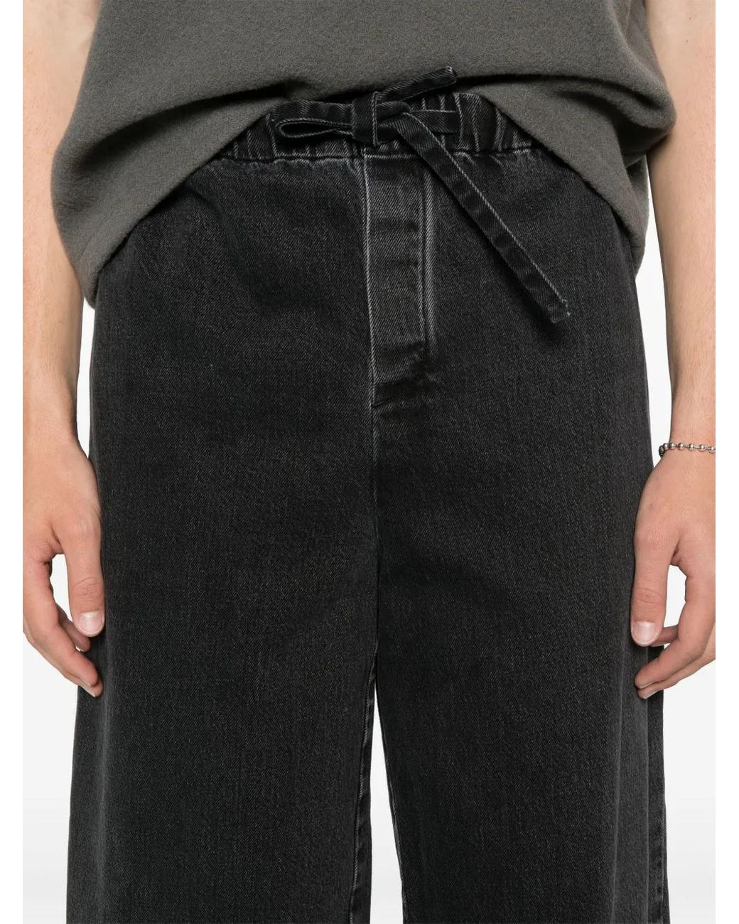 RIER デニム　バミューダショーツ メンズ Rier デニムショーツ ブラック | Lyst