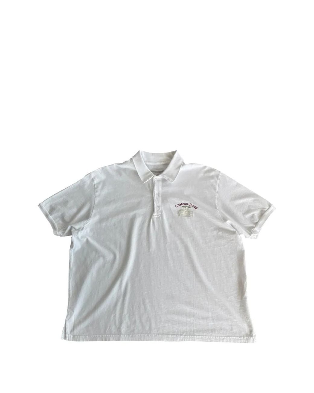 GALLERY DEPT. Gray Chateau Josue Embroidered Polo Shirt