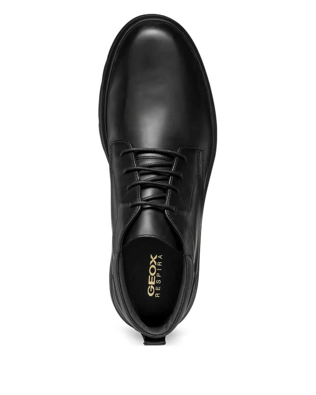 Geox Black Lace-Up Leather Boots for men