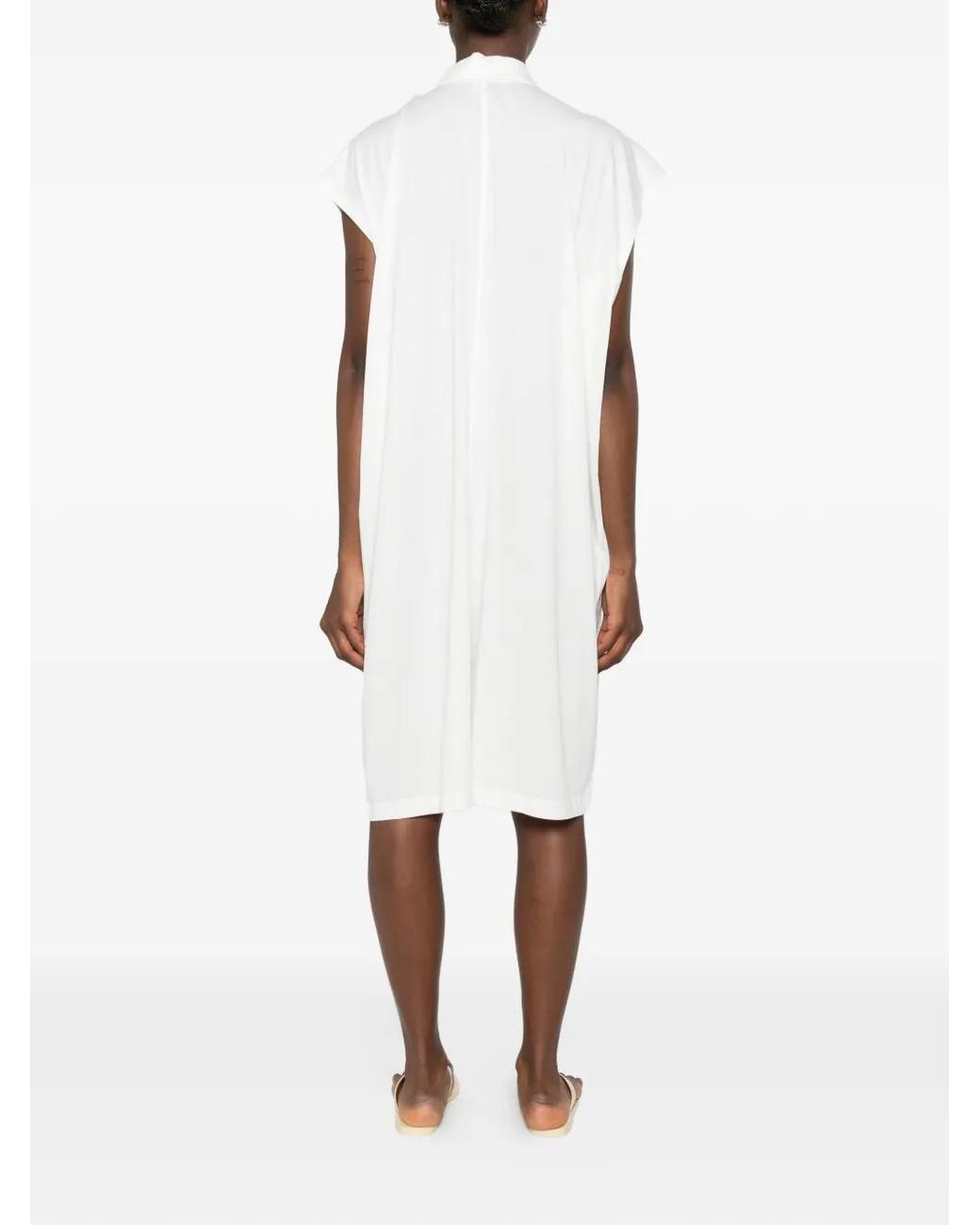 Totême  White Jersey Shirtdress