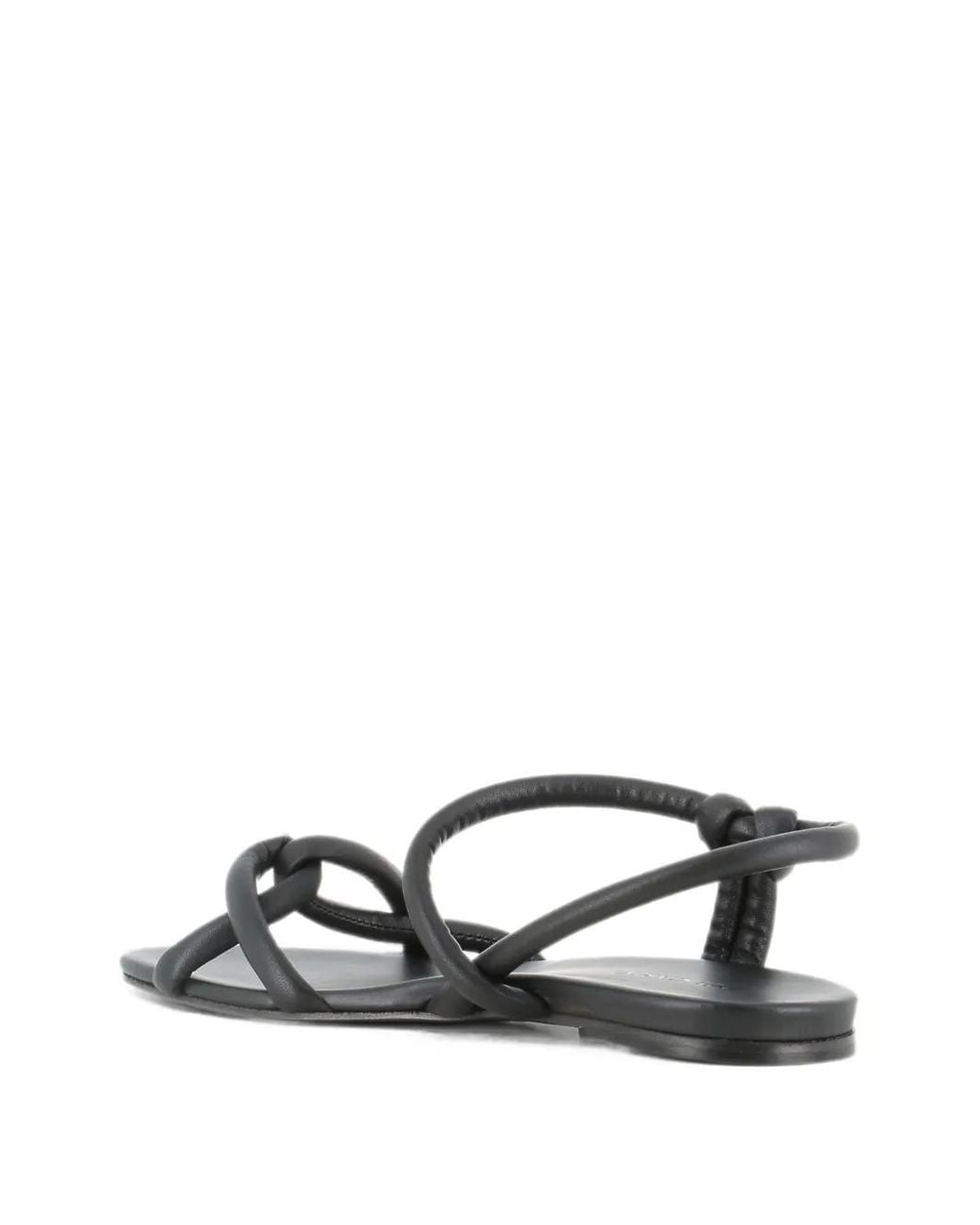 Roberto Del Carlo White Neil Knot-Detail Slingback Sandals