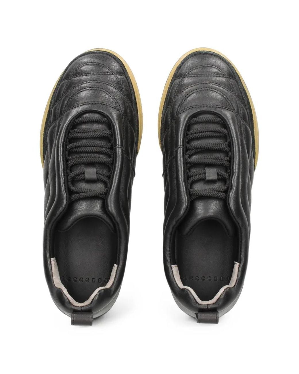 4Ccccees Black Ollo Leather Sneakers