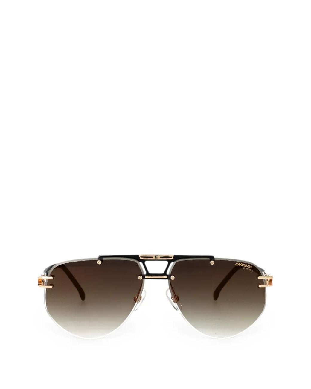 Carrera Black Pilot-Frame Sunglasses for men