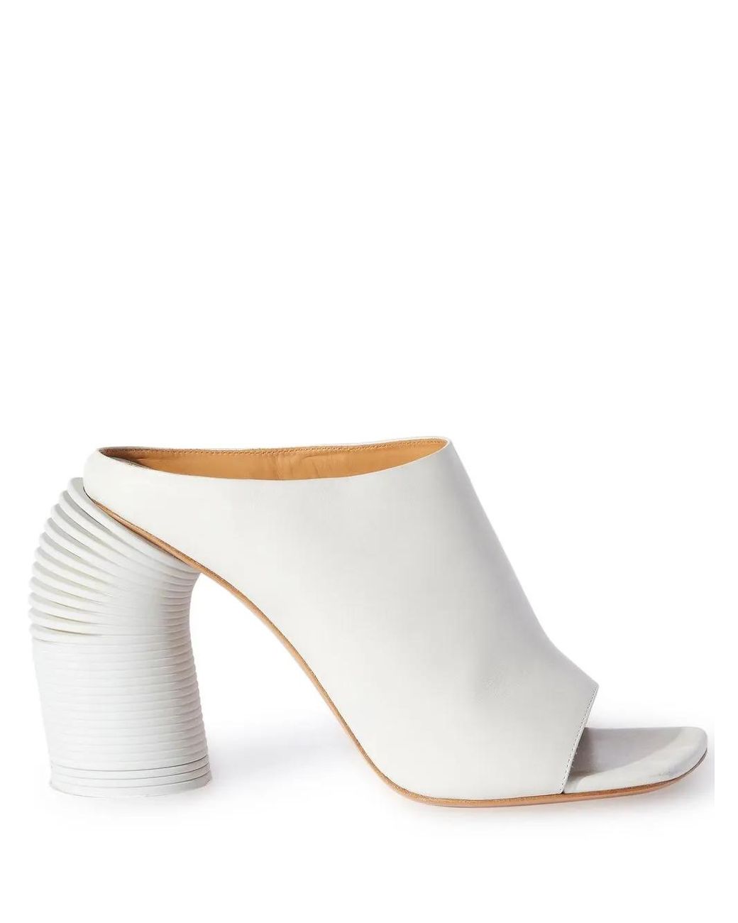 Off-White c/o Virgil Abloh White Spring Leather Mules