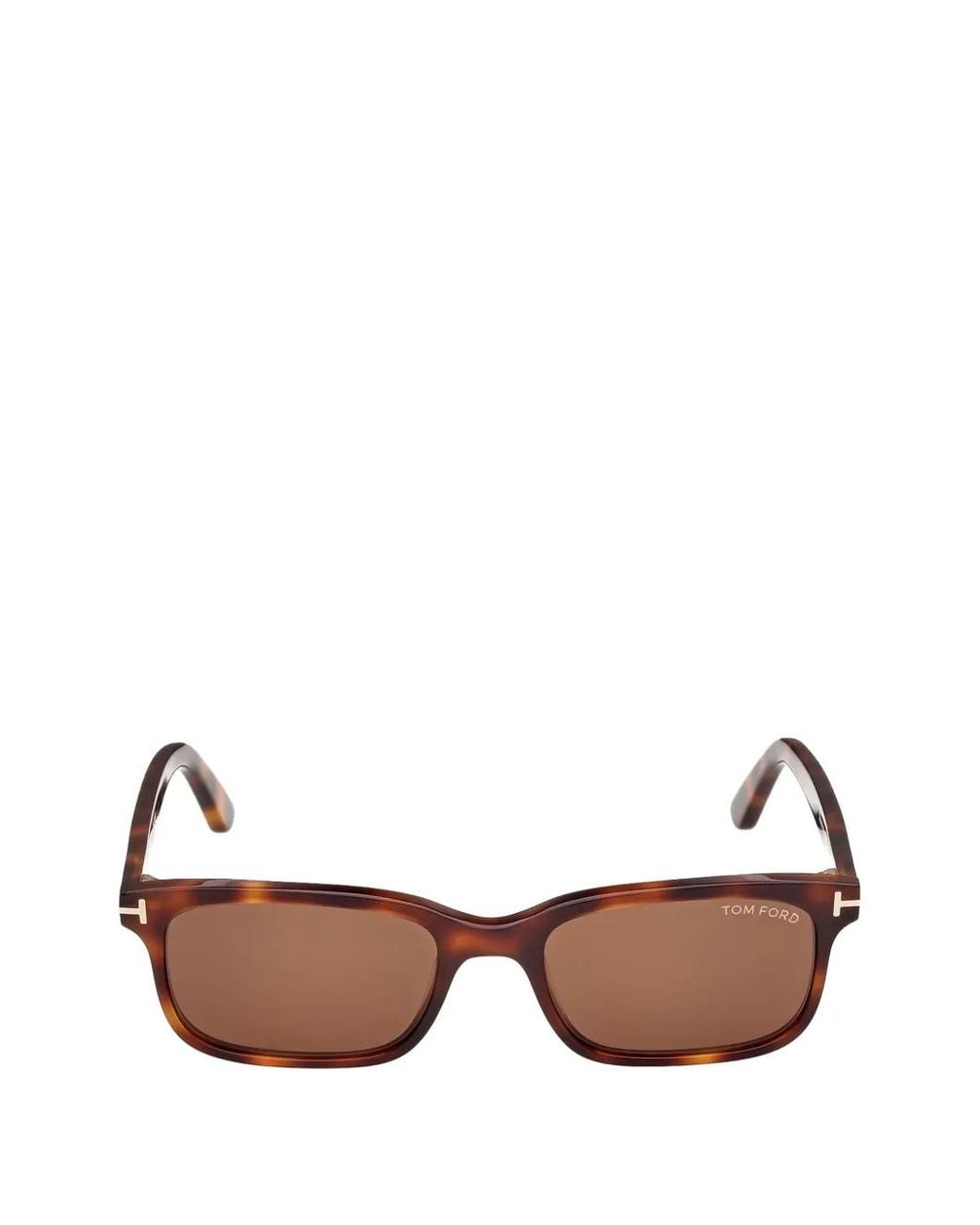 Tom Ford Brown Rectangle-Frame Sunglasses