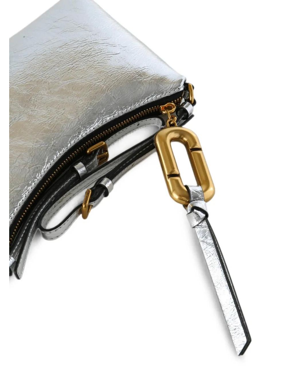 Marc Jacobs Gray Mini Sac À Effet Froissé