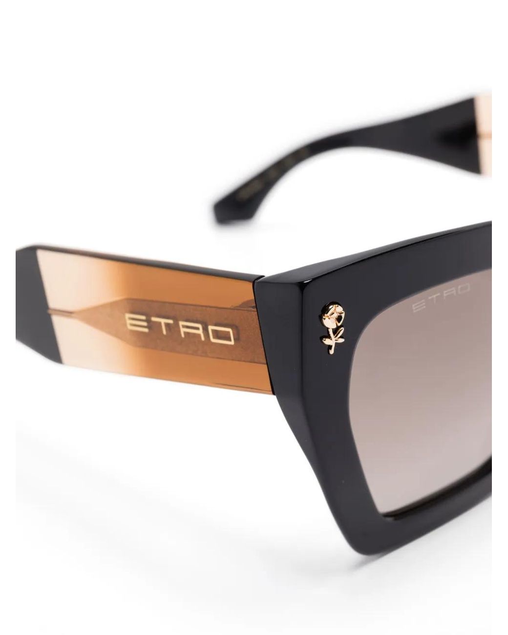 Etro Black Butterfly-Frame Sunglasses