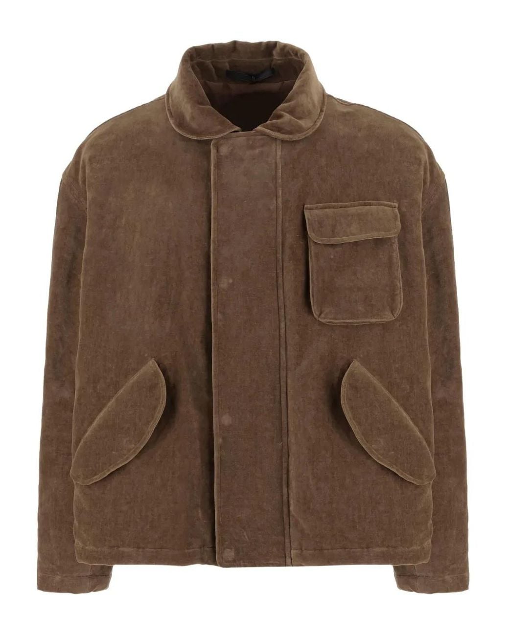 Giorgio Armani Brown Patch-Pocket Jacket for men
