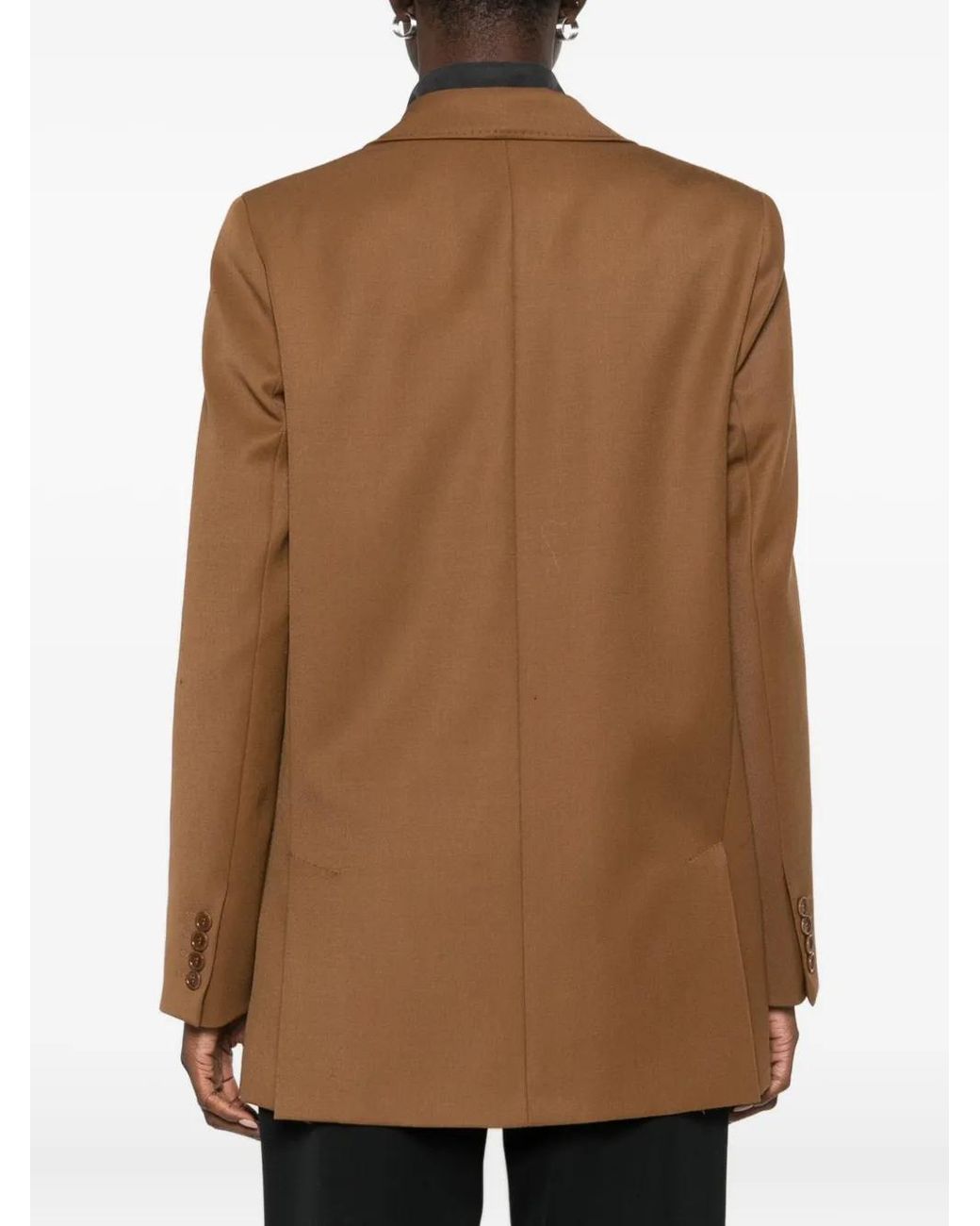 Max Mara Brown Double-Breasted Blazer