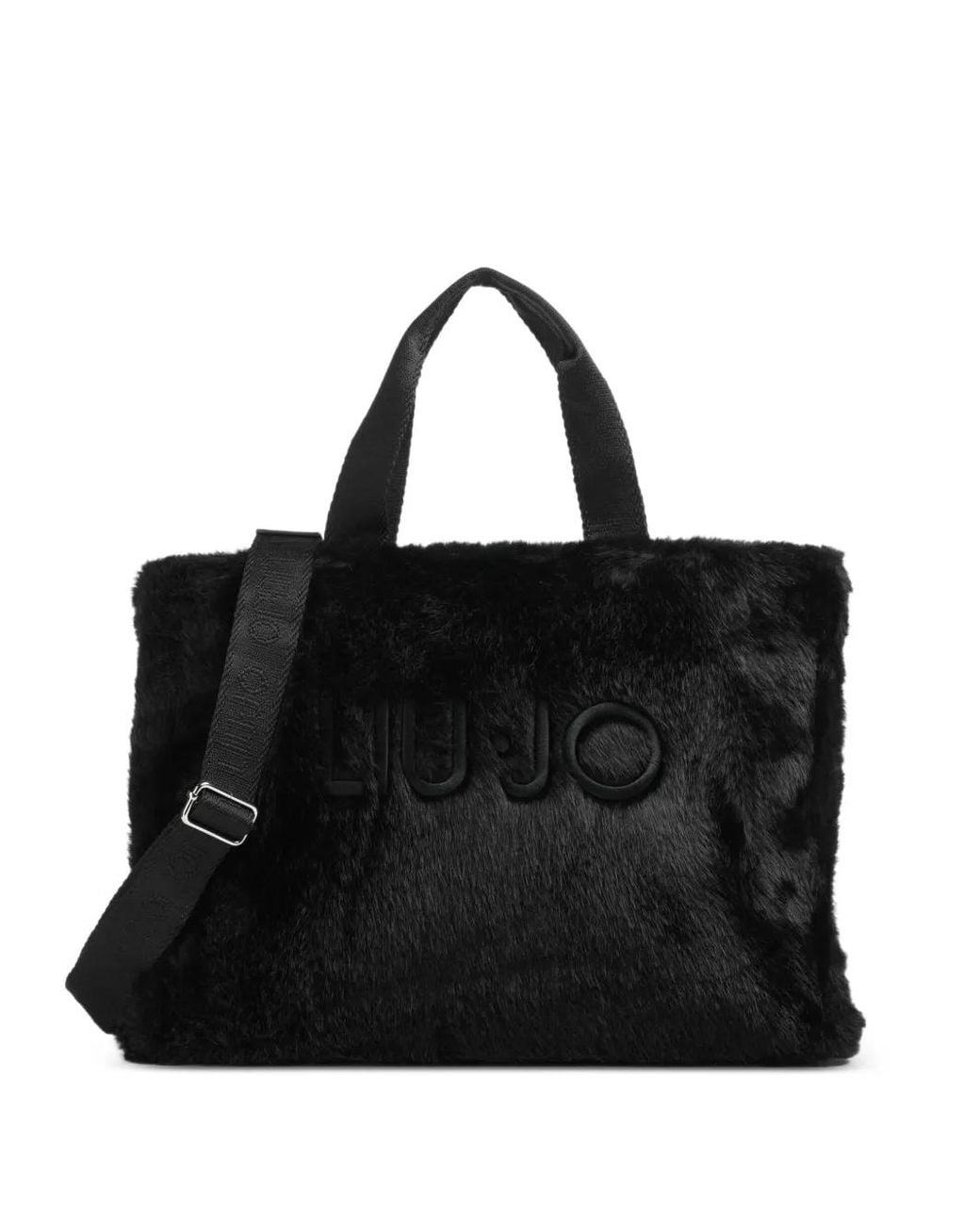 Liu Jo Black Large Teddy Tote Bag