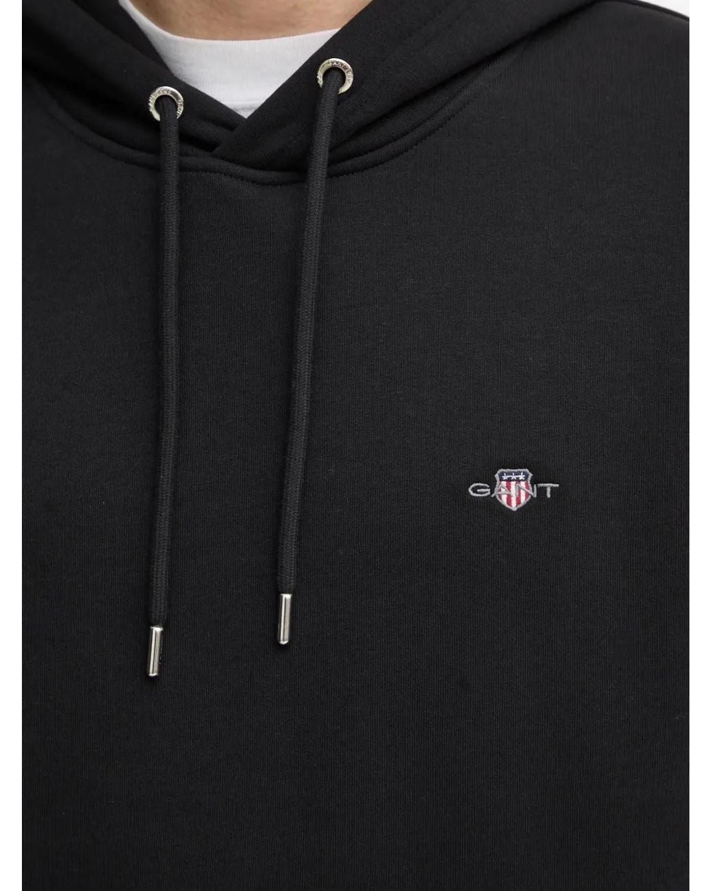 Gant Black Shield Logo Hoodie for men